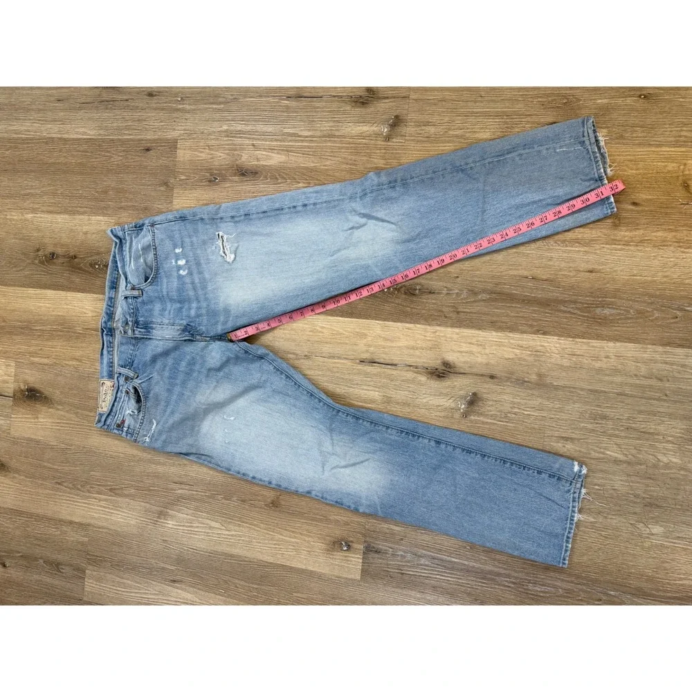 Polo‎ Ralph Lauren Varick Slim Straight Distressed Light Wash Blue Jeans 36x32